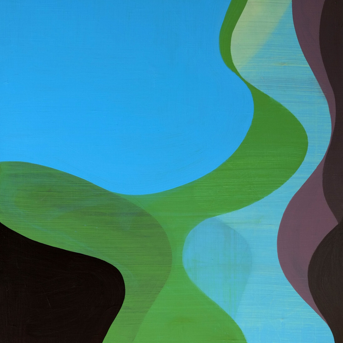 Margaret Neill, Conduit, 2014, oil on canvas, 48 x 48 inches