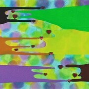 Shinya Sakurai, no2 shower of love, 50 x 150 cm, mixedmedia (dettaglio)
