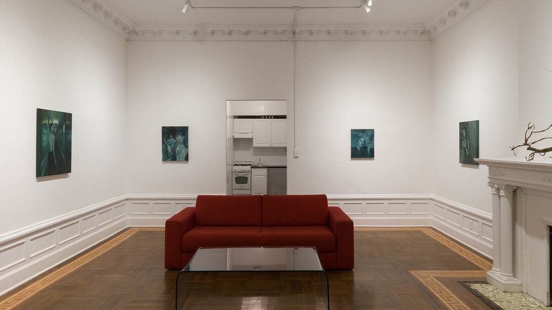 Sophia Huitema, Prussian blue, exhibition view. Courtesy of Harper’s Apartment
