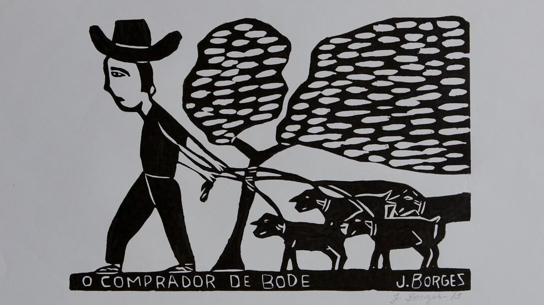 J Borges, Xilogravuras, 2013, Impressões em xilogravura sobre papel, dimensões variáveis, Cortesia do artista