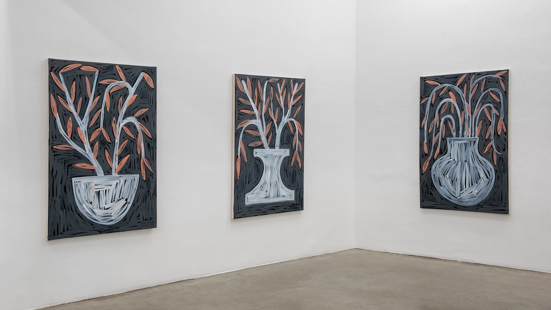 Ausstellungsansicht Pierre Klossowski + Rade Petrasevic | Eros + Beelzebub, Christine
König Galerie, Wien 2020
© Foto: Philipp Friedrich