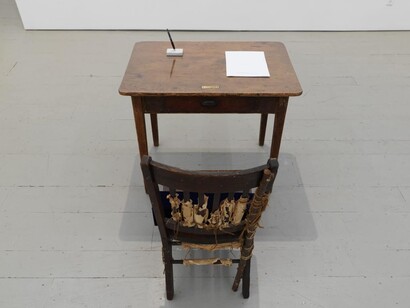 Geoffrey Hendricks, Between two points, exhibition view. Courtesy of Klaus von Nichtssagend Gallery