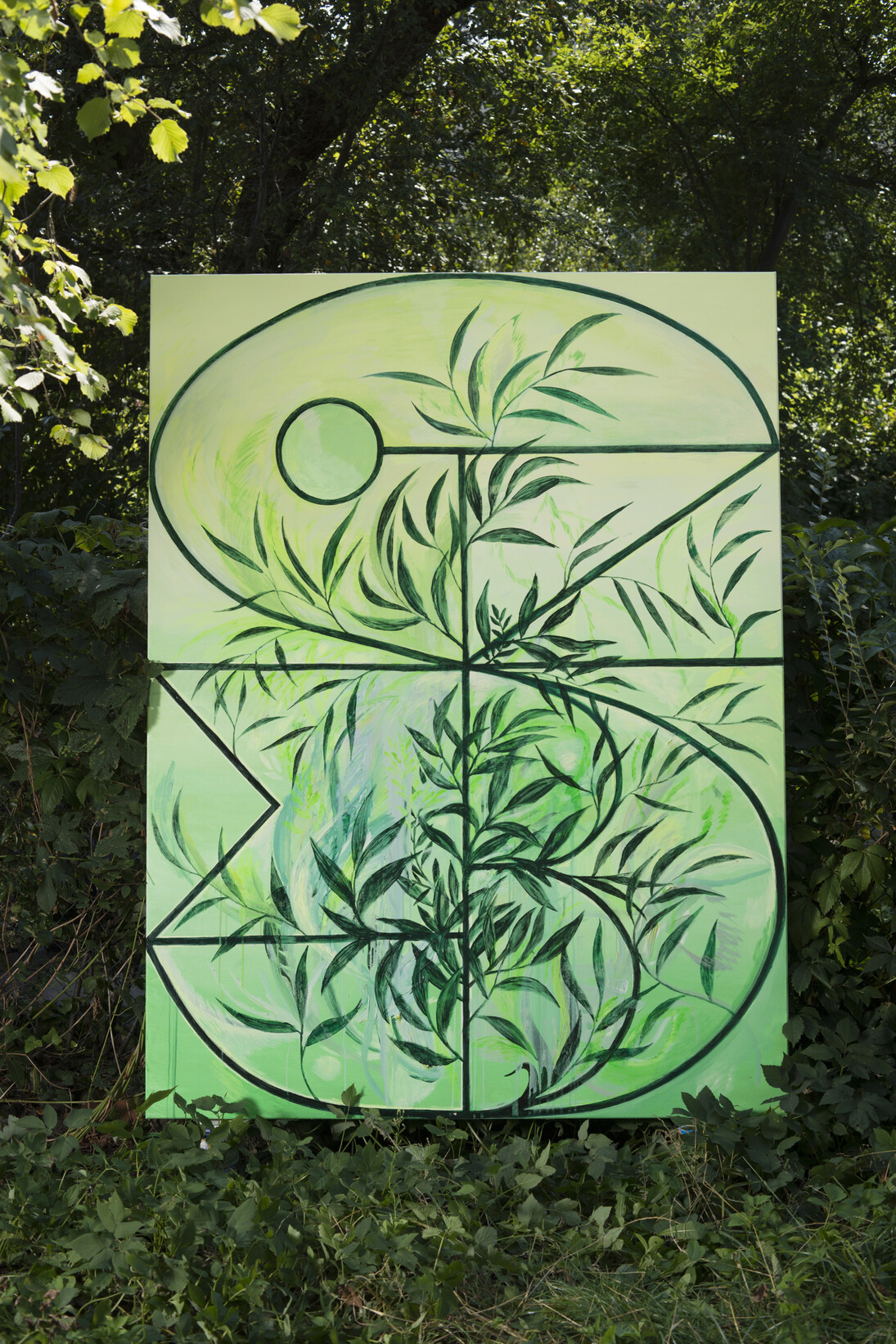 Agnieszka Brzeżańska, WOSBTFGN, 2015, oil on canvas, 200 × 150 cm © the artist, Courtesy of Marlborough Contemporary. Photo: Szymon Roginski