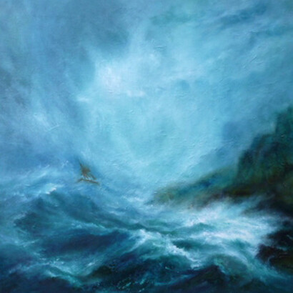 Lost in the Light of the Storm by Kate van Suddese, 81 cm x 81 cm