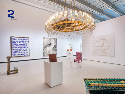 Various artists, Tragicomica. Perspectives on Italian art from the mid-20th century to today, exhibition view. Courtesy of Maxxi