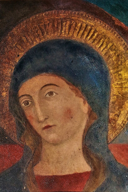 Madonna del Pozzo, Icona nella chiesa di Santa Maria in Via in Roma, copia, foto Roberto Luciani)ì