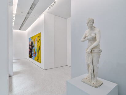Jean-Michel Basquiat, Venus, vue d'exposition. Avec l'aimable autorisation de Gagosian