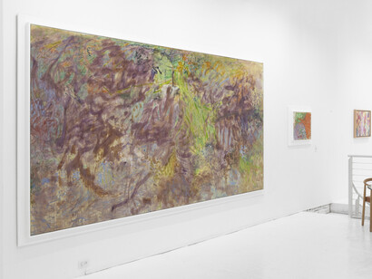 After magic: early works by Pat Passlof: 1948-1962, exhibition view. Courtesy of Eric Firestone Gallery