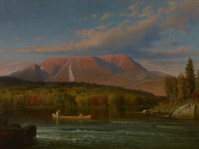 Virgil Williams, Mount Katahdin from the West Branch of the Penobscot, 1870. Courtesy of Colby College Museum of Art