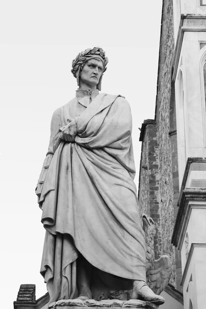 Monumento a Dante Alighieri, Piazza Santa Croce, Firenze, Italia