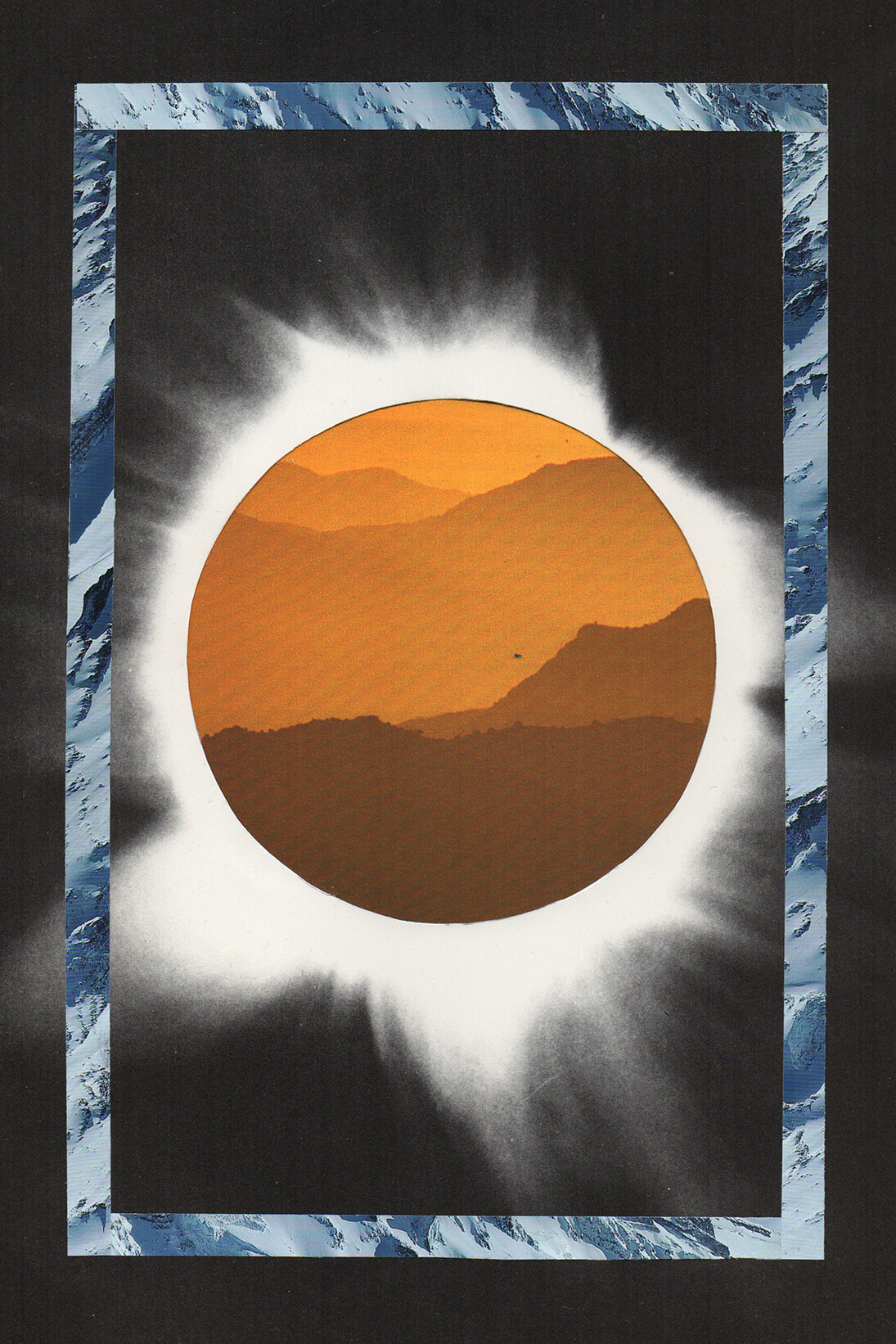 Mia Middleton, Soft Incline, 2014, Analog paper collage, 21 x 29 cm