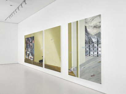 Ellen Akimoto, Everybody’s in the room, exhibition view. Courtesy of Galerie Judin 