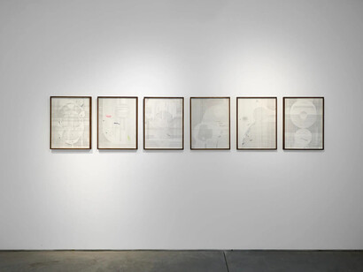 Macarena Rojas Osterling, In the whitewater, exhibition view. Courtesy of Praxis