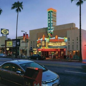 Studio City/Summer Evening, 2011, acrylic on canvas, 30 x 46 inches