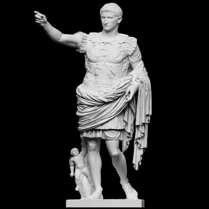Augusto di Prima Porta, nota anche come Augusto loricato. Musei Vaticani, Città del Vaticano