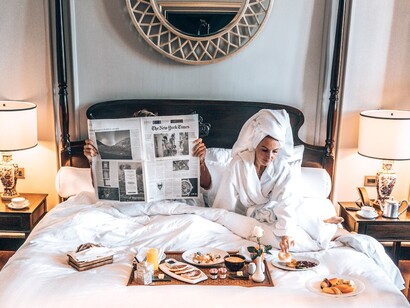 Maybe you stay at a hotel