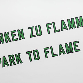 Lawrence Weiner. Courtesy of Galerie Hubert Winter
