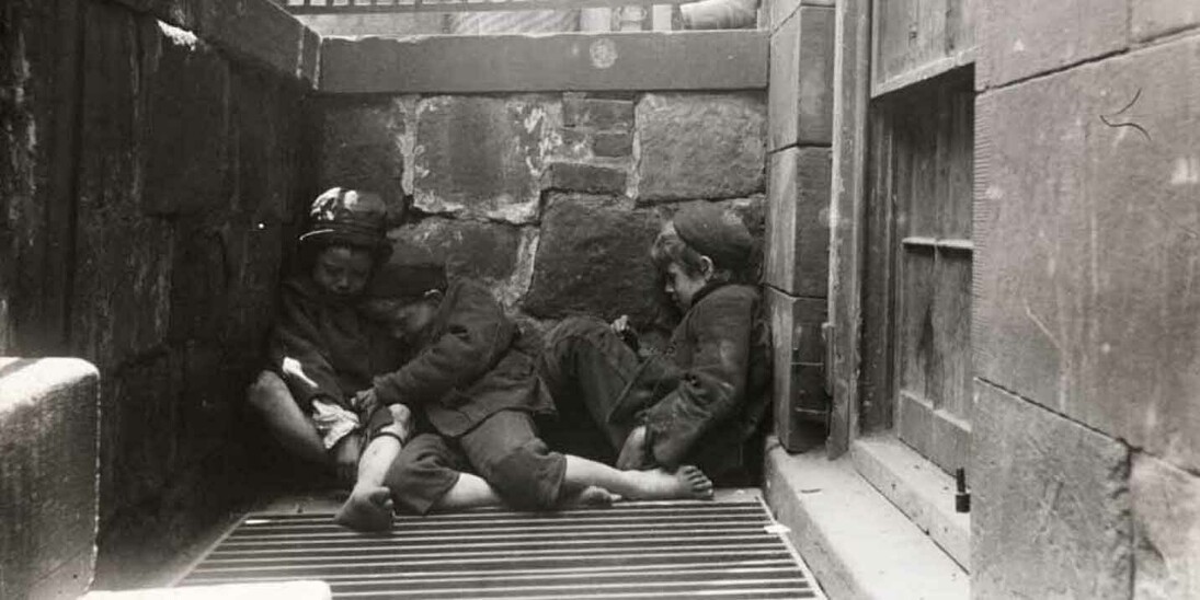 Street Arabs in sleeping quarters, 1888-© Jacob Riis / Museum of the City of New York