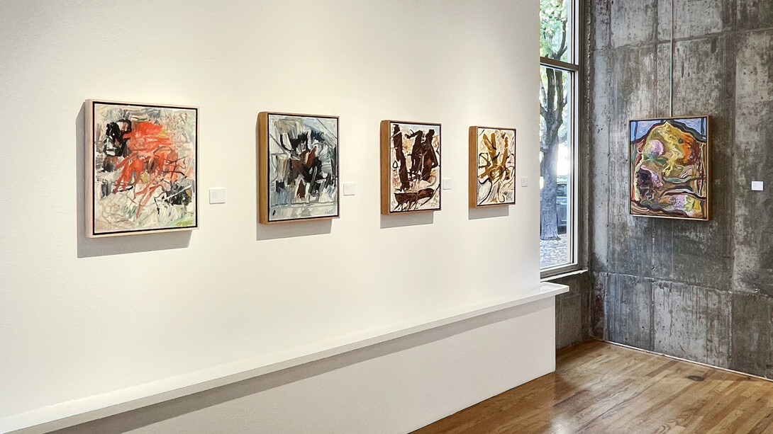 Sam Scott, Trees dream of water, exhibition view. Courtesy of William Havu Gallery