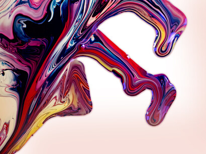 Tempera a colore. Secondo Kandinskij i colori producono un doppio effetto: fisico, attraverso la retina, e psichico, penetrando nell'anima