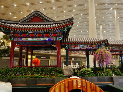 El sistema de doble fijación de precios en la agricultura creó una base de seguridad en la experiencia transicional de la mayoría de la población. Beijing Airport 2016, China