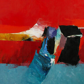 Hamilton Fraser RA, Red Landscape