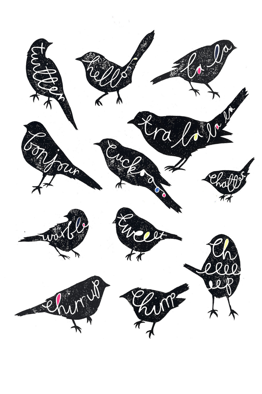 Charlotte Farmer, ‘A dawn chorus’, ed. 30, 56x38cm. Courtesy of Will's Art Warehouse 