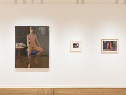 William Theophilus Brown, In the studio, exhibition view. Courtesy of Paul Thiebaud Gallery 