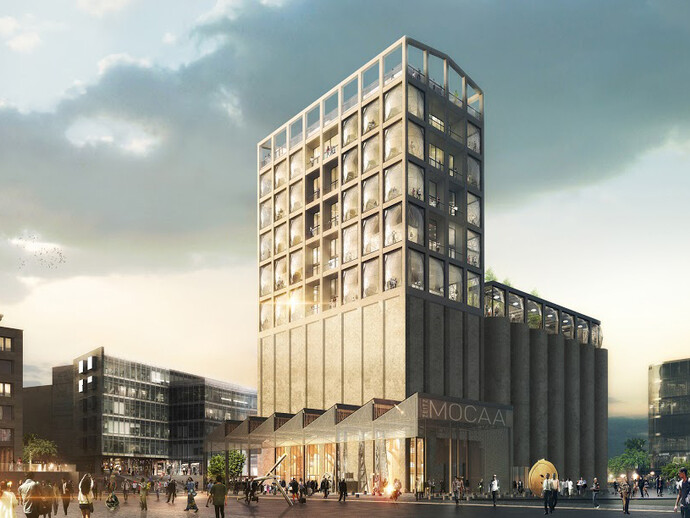 Heatherwick Studio, Zeitz MOCAA, Cape Town, 2005. Rendering: Heatherwick Studio