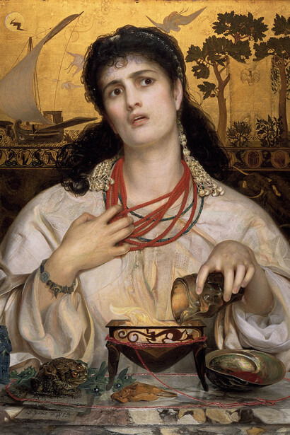 Frederick Sandys, Medea, painting, 1868 