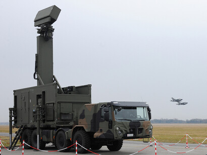 Tekne shelter carrier truck equipped with KRONOS radar for the CAMM-ER air defence system – Italian Air Force