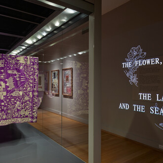 The flower, the labor, and the sea, exhibition view. Courtesy of Risd Museum