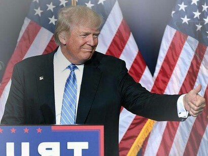 Donald Trump durante un discorso al Phoenix Convention Center di Phoenix, Arizona, agosto 2016