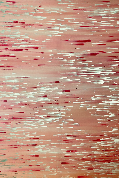 Karen Tompkins, Flux, painting in exhibition. Courtesy of Voltz Clarke Gallery 