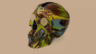 Damien Hirst, "the Hours Spin Skull", 2009
