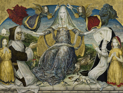 Léonard Foujita, “Adoration” (1962-63©Museé d’Art Moderne/Roger-Viollet © Fondation Foujita/ADAGP, Paris & JASPAR, Tokyo, 2017)