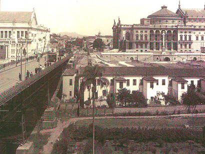 Viaduto do Chá, no centro histórico de São Paulo, foi inaugurado em 1982 e recebe este nome porque naquela região pés de chá preto foram plantados pelo Marechal José Arouche de Toledo e, depois, pelo Barão de Tatuí. Foto: Prefeitura de São Paulo