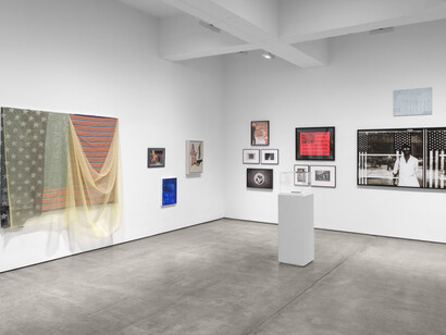 Various artists, Flags, exhibition view. Courtesy of Paula Cooper Gallery