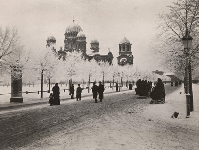 Orthodox cathedral of the nativity of Christ. Photo atelier “Hebesperger &amp; Co.”, early 20th cent. Courtesy of Museum of the History of Riga and Navigation