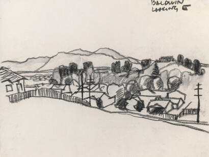 Richard Neutra, Baldwin house, Woodland Hills, CA, looking east, c. 1962. Courtesy of Louis Stern Fine Arts