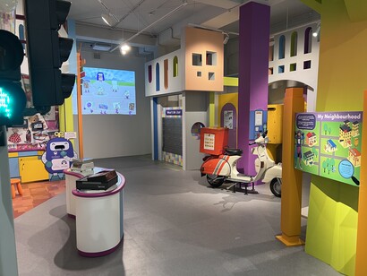 A voyage back in time, exhibition view. Courtesy of Children's Museum Singapore