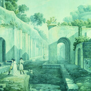 Filippo Maria Giuntotardi, Pompei, Porta Ercolano, 1790–1800 circa. Per gentile concessione del Museo Archeologico Nazionale di Napoli