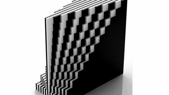 Marcello Morandini, Scultura 567, 2010, plexiglas, cm 30 x 30 x 14,4, edizione in nove esemplari