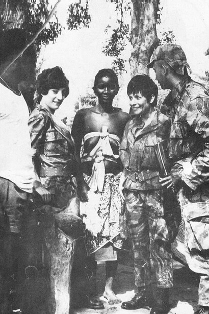 Portuguese paratrooper combat nurses were employed during the Portuguese Colonial War (1961-1975)