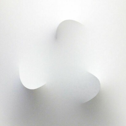 Norio Imai, Shadow of Memory 085 - Wind Ripple, 2009, 18 x 18 x 4 inches, 45.5 x 45.5 x 10.5 cm - Acrylic, canvas, plastic mold