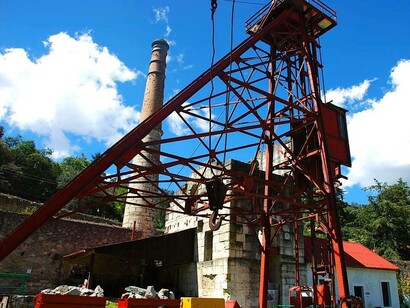 Antiguas instalaciones mineras en Hidalgo, México