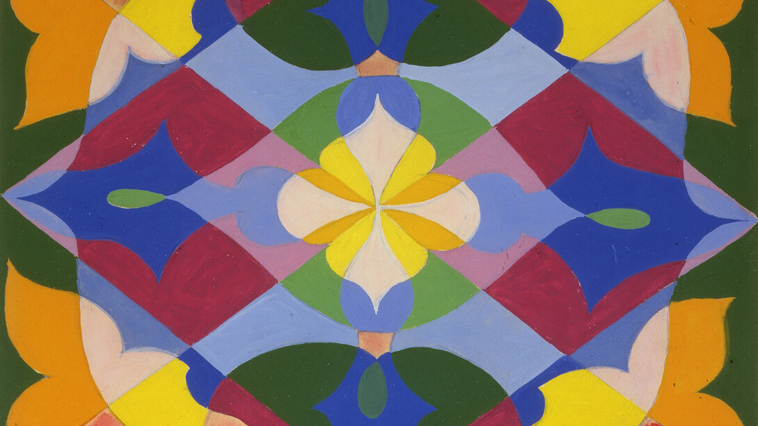 Giacomo Balla, Progetto per tappeto (Fiori + spazio) (detail), 1930 c. Mit freundlicher genehmigung von Mart