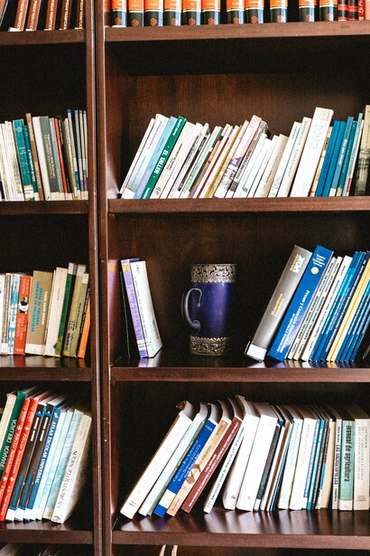 Si se los observa en detalle, los libros esconden pistas sobre el correcto uso del idioma