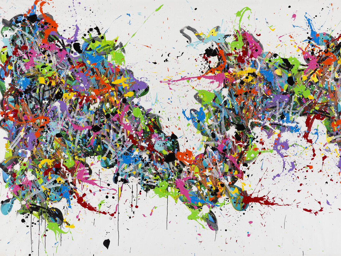 JonOne, The Vapors, 2015, acrylique sur toile, 190 x 350 cm