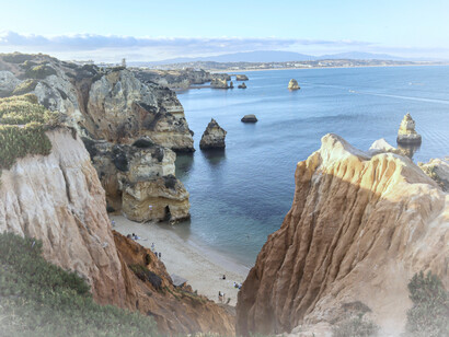 With sea levels rising, coastal regions will be underwater permanently. Lagos, Portugal would be gone